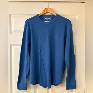 American Eagle Men's Classic Blue Long Sleeve Tee
